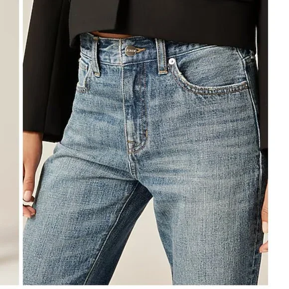 J.Crew Nipped straight jean in rigid Reagan Wash Size 25. NWT!!! - Picture 3 of 4